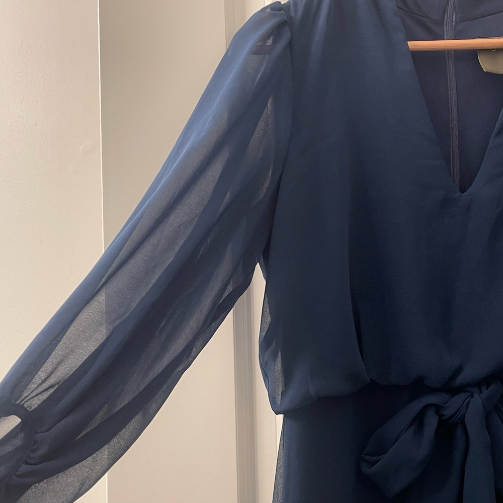 Taylor Midnight Blue High-Low Dress - Picture 5 of 5